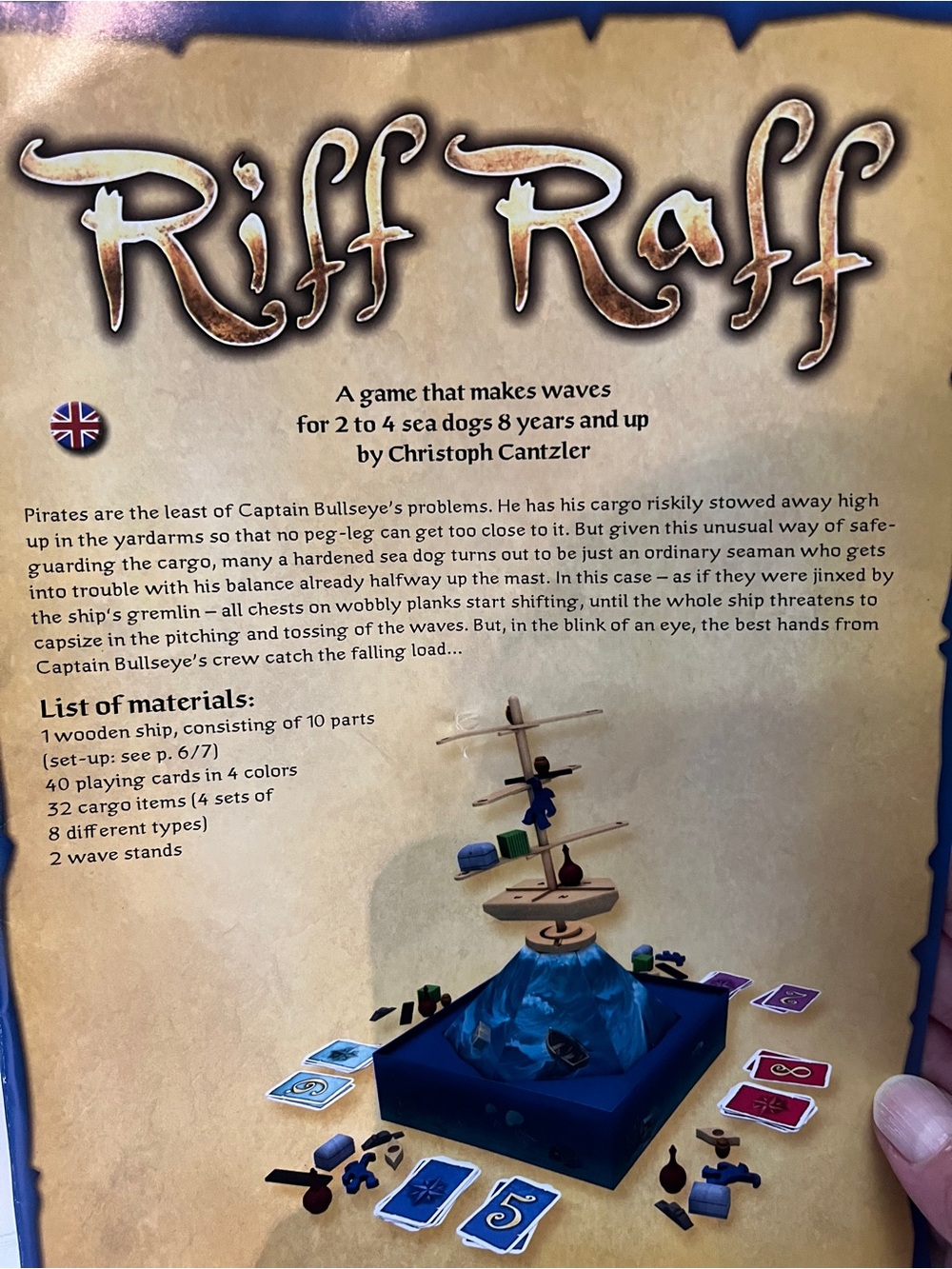 Riff Raff Board Game - Complete Zoch zum Spielen Multilingual Instructions - Picture 9 of 11